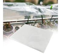 Aoaoy Greenhouse Bootstrap Farmer Film en Polyéthylène Transparent en Plastique (3x6m / 9.84x19.69ft)