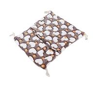 Aoaoy Hamac pour animaux de compagnie avec doublure super douce pour lapins, furets, hérissons, avec crochets, lavable en machine (j'aime le café)