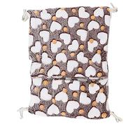 Aoaoy Hamac pour animaux de compagnie avec doublure super douce pour lapins, furets, hérissons, avec crochets, lavable en machine (j'aime le café)