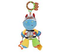 Aoaoy Hochet coloré à Suspendre pour Poussette de bébé, Jouet Apaisant pour Apaiser Les émotions, Doudou à Suspendre avec Anneau de Dentition, Portable pour la Maison et Les (Blue)