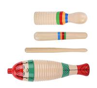 Aoaoy Instruments de Percussion pour Adultes Jouet Guiro 22 × 10 × 6 2 Sets Gratteaux en Bois