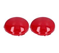 Aoaoy Lot de 2 cache-lentilles de piscine en plastique rouge transparent pour lumières de spa 19 cm