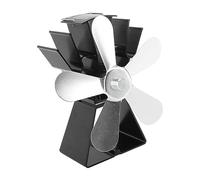 Aoaoy Lot de 5 ventilateurs de four à feuilles séparés pour poêles à kérosène, poêles à bois, avec production d'énergie éolienne économe en énergie, poids léger pour le camping, les activités sur le
