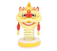 Aoaoy Lucky Lion Dance Car Ornement Figurine de collection faite à la main avec décoration de culture populaire chinoise pour aromathérapie Lion Dance Printemps Décoration de voiture