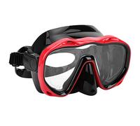 Aoaoy Masque de Plongée pour Les Lunettes de Natation Adultes pour la Plongée en en , Les Lunettes de Adultes Verres de Bouclier en Silicone Protecteur pour Les Yeux (MK-902 Noir et Rouge)