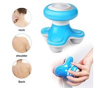 Aoaoy Mini Masseur électrique, Masseur de Vibrations à Main pour le Corps Complet, Portable avec USB, 3 Batteries AAA, Idéal pour S'asseoir, Debout, couché, Travailler, Vivre, étudier (Bleu anglais)