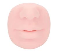 Aoaoy Modèle de piercing en silicone avec bouche, modèle de nez souple et flexible, affichage de nez réutilisable pour l'enseignement, Gel de silice, Pas de gemme