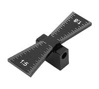 Aoaoy Outil à queue d'aronde, en alliage d'aluminium, outil de travail du bois, règle de marquage du bois