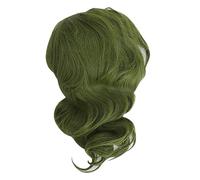 Aoaoy Perruque Anime Courte Wig Ondulée Wig ajusté Breffable Curly For Entertainment Theme Freyes, Green