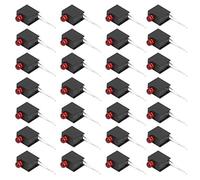 Aoaoy Porte-lumière LED de 3 Mm, Protecteur de Broche de Lampe à un Seul Trou côté à Haut Tempête, adapté aux Lumières LED de 3 Mm (Feu rouge)