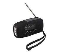 Aoaoy Radio Météo d'urgence avec Lampe de Poche, Manivelle, Haut-Parleur Grand Volume et Antennes à 5 Sections, Radio USB FM AM WB Portable pour Le Camping, la Randonnée, Le (Version européenne)