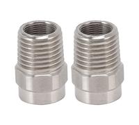 Aoaoy Système D'atomisation de Jardin en Acier Inoxydable 2pcs Buzer de Brume avec Un Pulvérisateur à Tête Plate, pour Dédistation, Refroidissement, Arrosage du Jardin