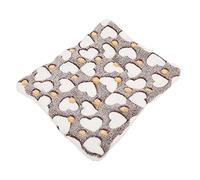 Aoaoy Tapis en polaire chaud pour hamsters, lapins et chinchillas, petits animaux de compagnie pour rester au chaud en hiver (J'aime le café)