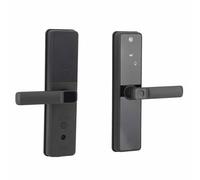 Aoaoy Verrouillage de Porte du Clavier de Mot de Passe Digital Intelligent, Visionneuse Numérique WiFi, Reconnaissance Rapide, Déverrouillage D'applications, pour la Charge D'urgence (Noir)