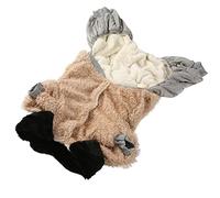 Aoaoy Vêtements chauds en peluche pour chiens, jolis patchs, activités intérieures et extérieures, vêtements d'hiver pour chiens, préserve les poils et la peau (5XL)