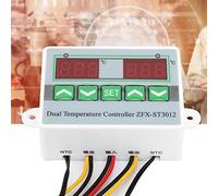 Aoaoy ZFX-ST3012 Contrôleur de Température Numérique Intelligente, Thermostat ABS à Double Affichage, Sonde étanche avec une Forte Résistance Mécanique, une luminosité élevée (24V)