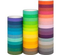 AOAPMN Lot de 40 rouleaux de ruban adhésif Washi Tape- Rubans décoratifs de masquage pour enfants et cadeaux Warpping Halloween, Thanksgiving Jour après Jour, DE NOËL