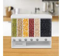 AOAPUMM Boîte de rangement à céréales, boîte de rangement, 5 compartiments, boîte à riz, boîte à riz, boîte de rangement scellée (6 en 1)