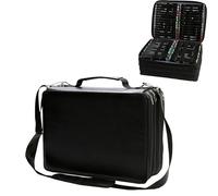 Aoartix Étui noir à 224 emplacements pour marqueurs à alcool - Sac de transport pour marqueurs artistiques, marqueurs de peinture permanents, marqueurs effaçables à sec, marqueurs de réparation,