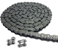 Aobbmok 06C 35 Chaîne à rouleaux avec 1 lien de connexion pour Go Kart, mini vélo