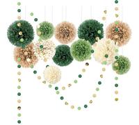 AOBKIAT Ensemble de guirlandes de fleurs vert olive