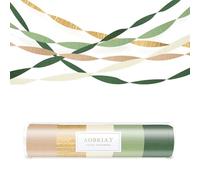 Aobkiat Lot de 5 rouleaux de papier crépon pour décoration de mariage, fête prénatale, bachelorette, anniversaire, anniversaire de mariage - Vert doré kaki