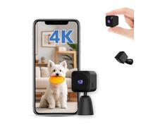 AOBOCAM Camera Espion，Mini Caméra de Surveillance WiFi 1080P Intérieur/Extérieur, Micro Caméra Bluetooth avec Vision Nocturne, Détection de Mouvement, Enregistrement à Distance（2.4GHz (DEQ18)