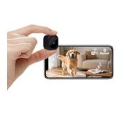 AOBOCAM Camera Espion, Mini Caméra de Surveillance WiFi HD Intérieur/Extérieur, Micro Caméra Bluetooth avec Vision Nocturne, Détection de Mouvement, Enregistrement à Distance