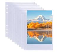 AOBOPLE 150 Pack Pochettes Photo A5, 300 Pochettes de Cartes Photos 5x7" pour Classeur A5 à 6 Anneaux, Pages de Recharge pour Album Photo, Pages Photos Double-Face à 1 Pochette(13,5 x 19,2cm)