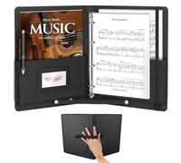 AOBOPLE 220 Pages Classeur de Rangement Pour Partitions de Musique A4,4 Anneaux Classeur à Partitions A4,Musique Porte Partition Chorale,Pour Partitions d'instrumentaliste et Musicien