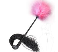 AOBORE Baguette à Plumes Roses pour Jouer quotidiennement avec Votre Chat, Plumes Douces