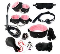 AOBORE Ensemble de jeu de rôle en cuir rose (10 pièces), adapté au jeu de rôle