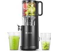 AOBOSI Extracteur de Jus 126mm Machine a Jus de Fruit Extracteur Entiers Pression à Froid Facile à Installer 200W Noir