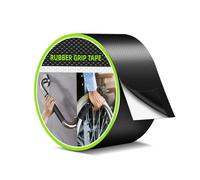 Aobrill Ruban antidérapant en caoutchouc, adhésif texturé super puissant pour un maintien sûr et une friction sûres, idéal pour les outils, gadgets, bricolage et plus encore (noir, 5,1 cm x 3 m)