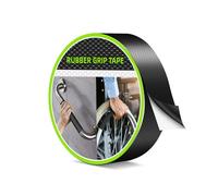 Aobrill Ruban antidérapant en caoutchouc, adhésif texturé super puissant pour un maintien sûr et une friction sûres, idéal pour les outils, gadgets, bricolage et plus encore (noir, 2,5 cm x 3 m)