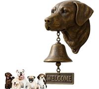 AOBUJDUB Cloche de Bienvenue Berger Allemand,Sonnette de Bienvenue rétro Amusante en Forme d'animal, propriétaires de Maison, Amateurs de Ferme, Porte d'entrée(B1)