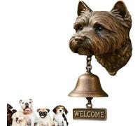 AOBUJDUB Cloche de Bienvenue Berger Allemand,Sonnette de Bienvenue rétro Amusante en Forme d'animal, propriétaires de Maison, Amateurs de Ferme, Porte d'entrée(B3)