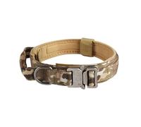 AOBUJDUB Collier de Chien, Collier Réglable en Nylon Rembourré avec Poignée de Commande et Boucle en Métal pour Chiens de Taille Moyenne, Chasse, Entraînement, Loisirs, Plein Air(#A,XL(33-45KG))