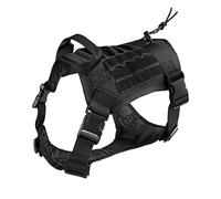 AOBUJDUB Collier de Chien, Collier Réglable en Nylon Rembourré avec Poignée de Commande et Boucle en Métal pour Chiens de Taille Moyenne, Chasse, Entraînement, Loisirs, Plein Air(#N,M(14-23KG))