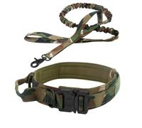 AOBUJDUB Collier de Chien réglable, en Nylon, rembourré, Boucle en métal, Colliers de Chien pour Chiens de Taille Moyenne, pour Chiens de Taille Moyenne Grand Entraînement de Chasse(#E,M)