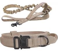 AOBUJDUB Collier de Chien réglable, en Nylon, rembourré, Boucle en métal, Colliers de Chien pour Chiens de Taille Moyenne, pour Chiens de Taille Moyenne Grand Entraînement de Chasse(#I,L)