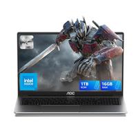 AOC 16.1 Pouces AI Gaming Ordinateur Portable avec Core Ultra 5 125U (12C/14T, 4,3GHz) 16Go RAM DDR5x2 + 1 TB SSD PC Portable Gamer, USB 3.2, BT5.0, HDMI, Type C, WiFi Laptop avec Clavier rétroéclairé