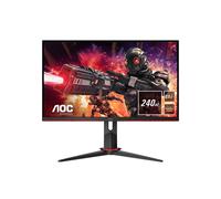 AOC Gaming 24G2ZU/BK - Écran LED - 23.8" - 1920 x 1080 Full HD (1080p) @ 240 Hz - TN - 350 cd/m² - 1000:1 - 0.5 ms - 2xHDMI, DisplayPort - haut-parleurs - noir, rouge