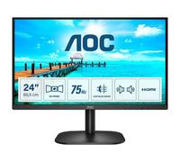 AOC Écran 24B2XDAM 23,8" Full HD 1920 x 1080 VA 75 Hz 4 ms HDMI/DVI/VGA haut-parleurs Noir