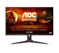 AOC 24G2SAE/BK écran plat de PC 60,5 cm (23.8") 1920 x 1080 pixels Full HD Noir, Rouge
