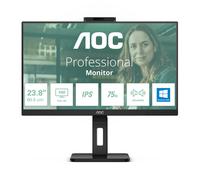 AOC 24P3CW, 60,5 cm (23.8'), 1920 x 1080 pixels, Full HD, LED, 4 ms, Noir