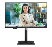 AOC Moniteur 24P4U 24 Pouces FHD, 120 Hz, IPS, 4 ms GtG, Adaptive Sync, Mode HDR, Hauteur Ajustable, Hauts-Parleurs (1920 x 1080, HDMI 1x 1.4, DP 1x 1.2, USB Hub) Noir