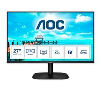 AOC 27B2QAM - Écran LED - 27" - 1920 x 1080 Full HD (1080p) @ 75 Hz - MVA - 250 cd/m² - 4 ms - HDMI, VGA, DisplayPort - haut-parleurs - noir