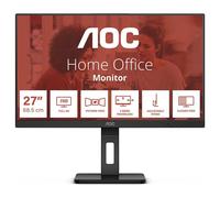 AOC 27E3QAF - Écran LED - 27" - 1920 x 1080 Full HD (1080p) @ 75 Hz - IPS - 1000:1 - 4 ms - HDMI, VGA, DisplayPort - haut-parleurs - noir texturé