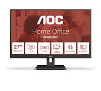 AOC 27E3UM Moniteur Full HD 27 ", AdaptiveSync, Haut-Parleur (1920 x 1080, 75 Hz, DisplayPort, HDMI, VGA, hub USB) Noir